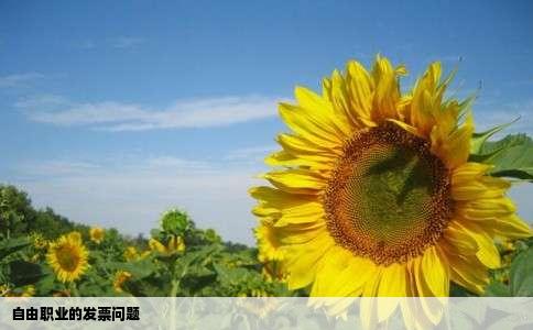 自由职业的发票问题