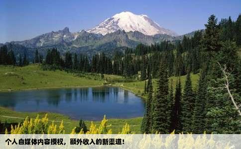 个人自媒体内容授权，额外收入的新渠道！