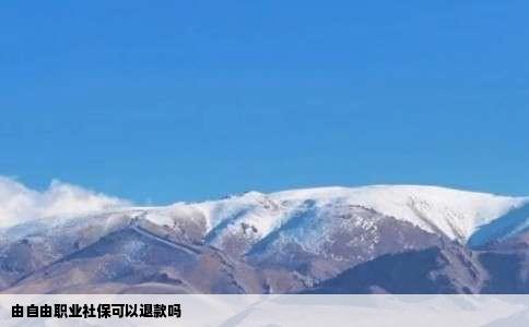 由自由职业社保可以退款吗