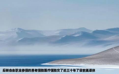 后转自由职业参保的养老保险医疗保险交了近三十年了目前离退休