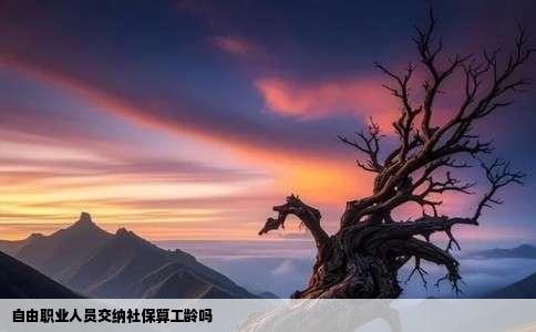 自由职业人员交纳社保算工龄吗