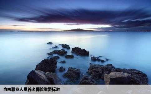 自由职业人员养老保险缴费标准