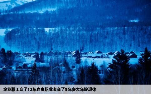 企业职工交了12年自由职业者交了8年多大年龄退休
