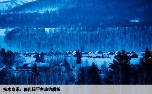 技术资讯：低代码平台趋势解析