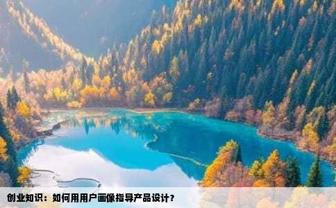 创业知识：如何用用户画像指导产品设计？