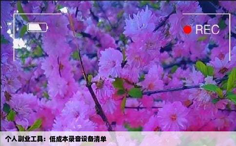 个人副业工具：低成本录音设备清单