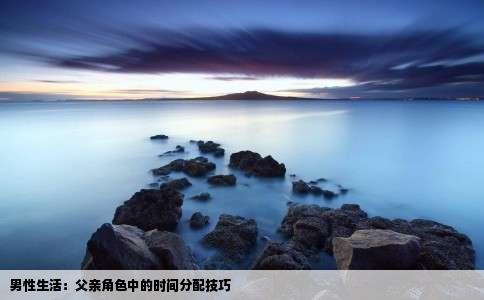 男性生活：父亲角色中的时间分配技巧