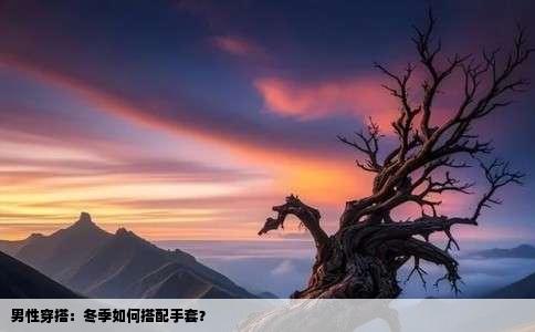 男性穿搭：冬季如何搭配手套？