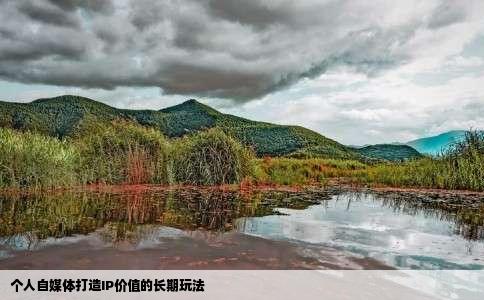 个人自媒体打造IP价值的长期玩法