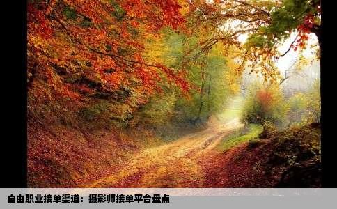 自由职业接单渠道：摄影师接单平台盘点