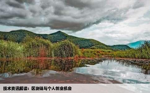 技术资讯解读：区块链与个人创业机会