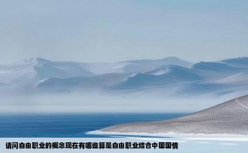 请问自由职业的概念现在有哪些算是自由职业结合中国国情