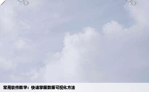 常用软件教学：快速掌握数据可视化方法