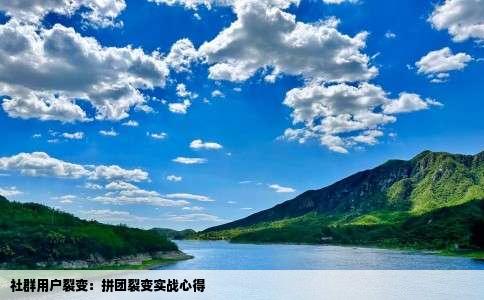 社群用户裂变：拼团裂变实战心得