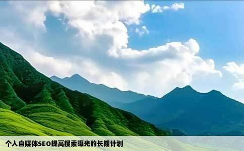 个人自媒体SEO提高搜索曝光的长期计划