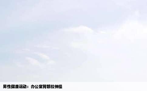 男性健康运动：办公室背部拉伸操