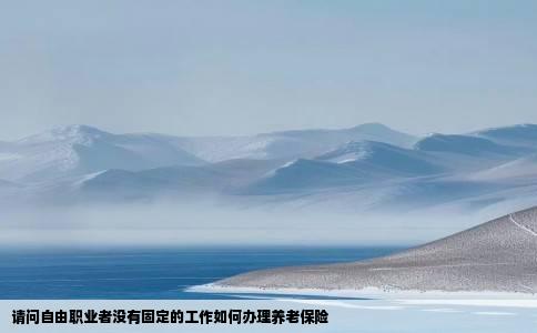 请问自由职业者没有固定的工作如何办理养老保险