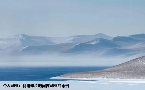 个人副业：利用碎片时间做副业的案例