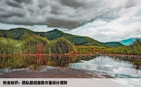 创业知识：团队股权激励方案设计原则