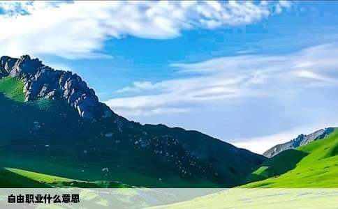 自由职业什么意思