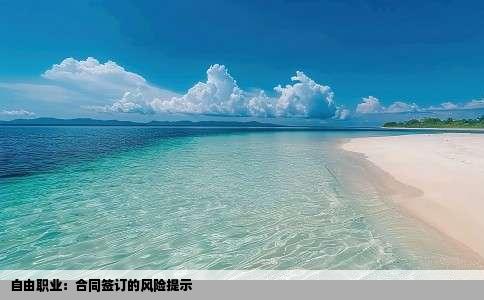 自由职业：合同签订的风险提示