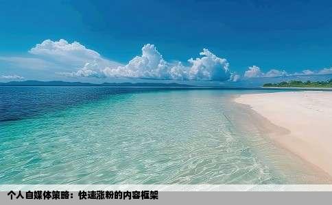 个人自媒体策略：快速涨粉的内容框架