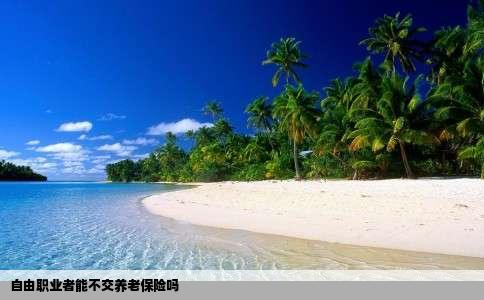 自由职业者能不交养老保险吗