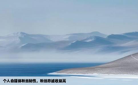 个人自媒体粉丝粘性，粉丝忠诚收益高