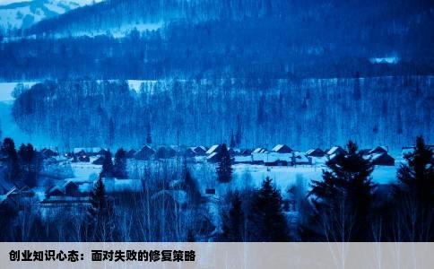 创业知识心态：面对失败的修复策略