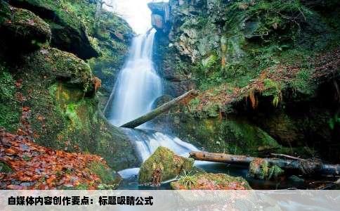 自媒体内容创作要点：标题吸睛公式