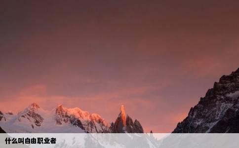 什么叫自由职业者