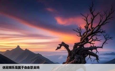 休闲娱乐是属于自由职业吗