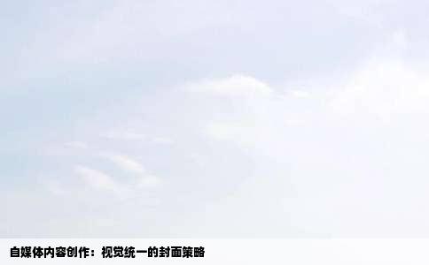 自媒体内容创作：视觉统一的封面策略